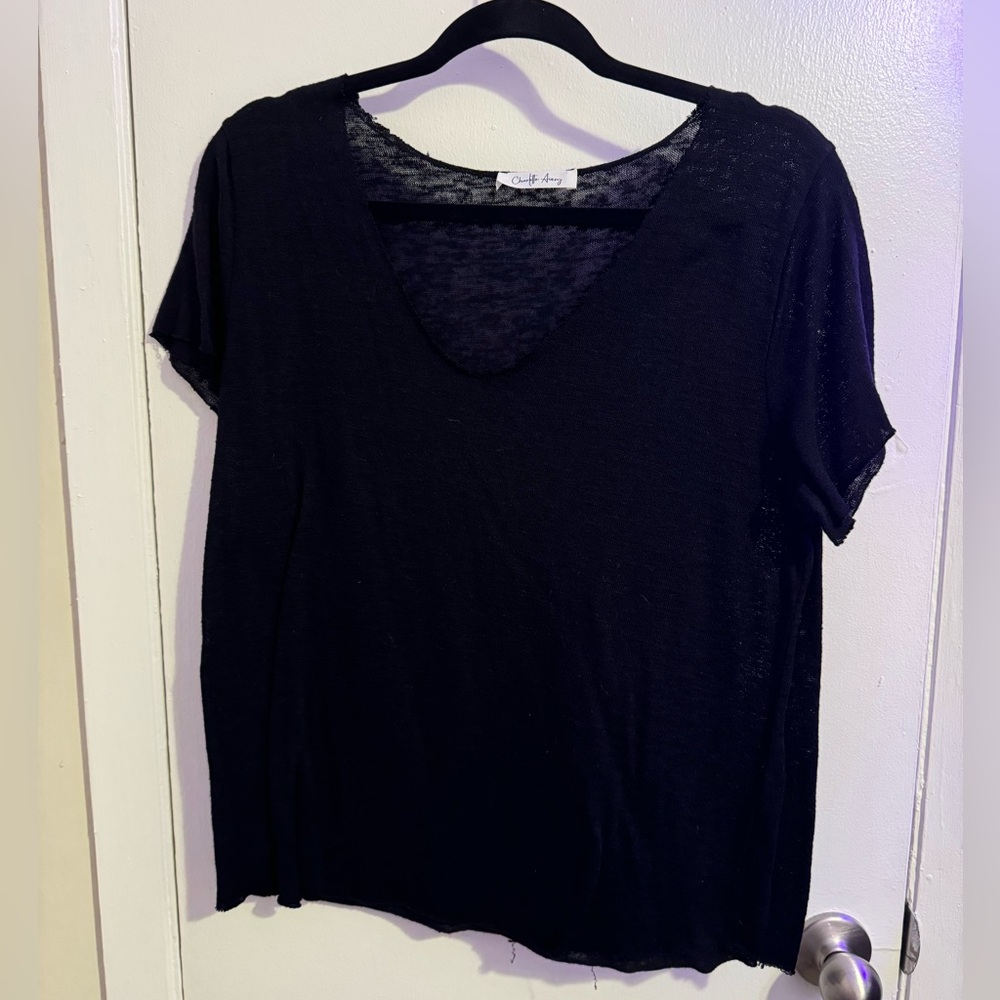 Short sleeve knit tee